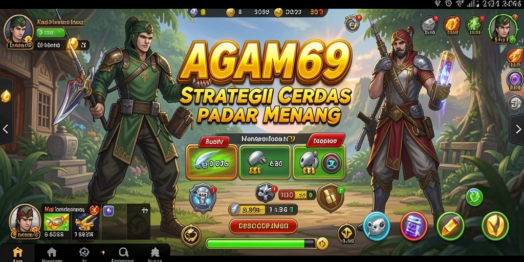 Tampilan gameplay strategi yang menegangkan di AGAM69.