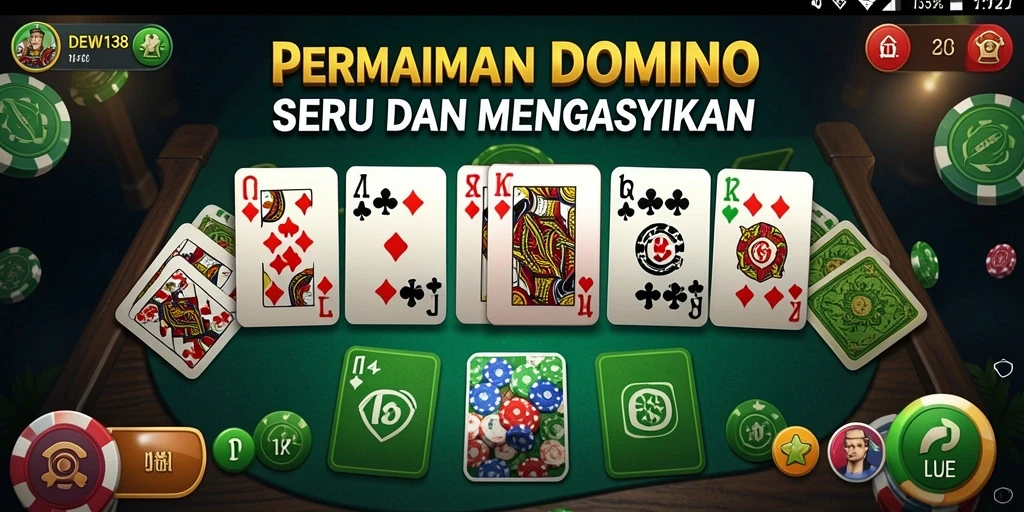 Tampilan menarik dalam gameplay Domino DEWI138.