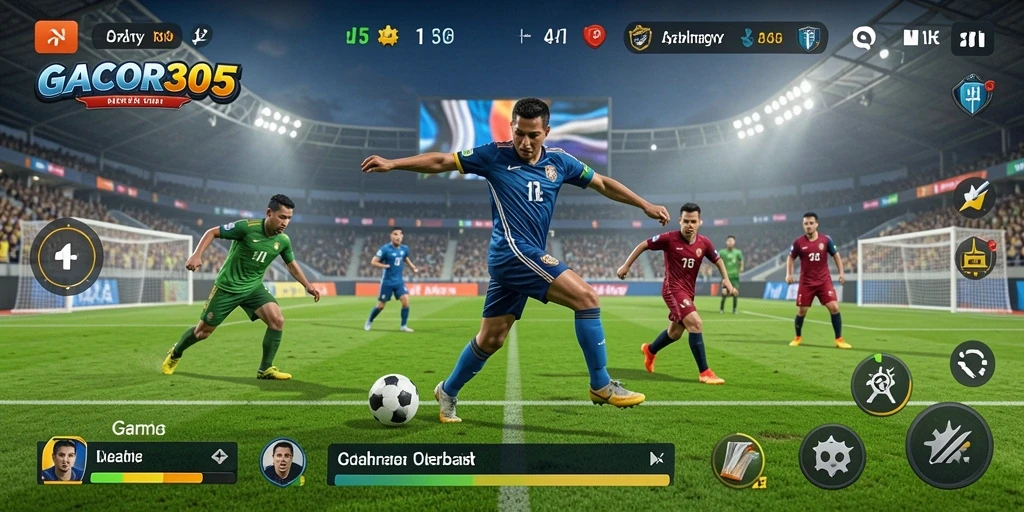 Screenshot GACOR305 menunjukkan aksi pertandingan olahraga yang seru.