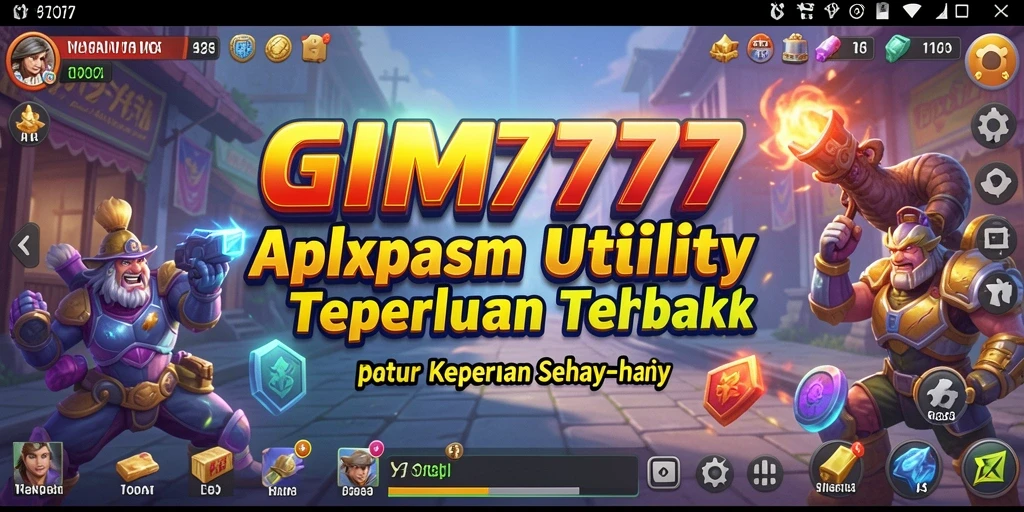 Screenshot GIM777 menampilkan antarmuka aplikasi Utility yang ramah pengguna.