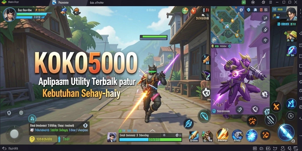 Tampilan antarmuka aplikasi KOKO5000 yang sederhana dan fungsional.
