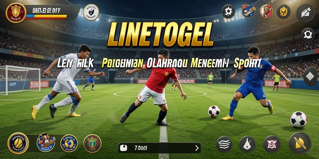 Tampilan utama gameplay <strong>LINETOGEL</strong> dengan berbagai fitur olahraga.