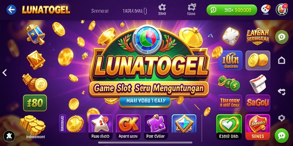 Tampilan menarik dari gameplay LUNATOGEL Slot.