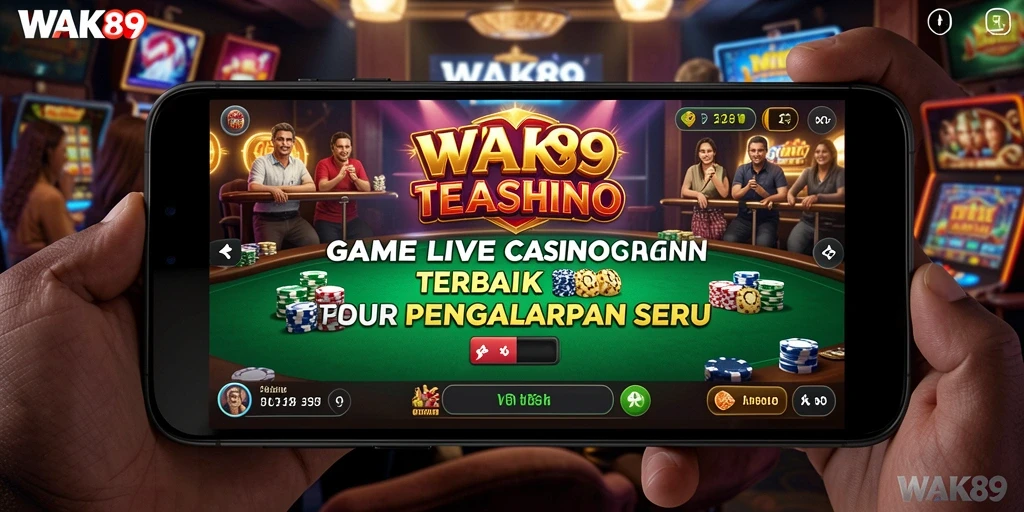 Tampilan permainan Live Casino yang realistis dan interaktif.