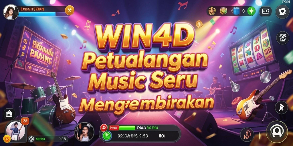 Tampilan gameplay <strong>WIN4D</strong> yang penuh warna dan energik.